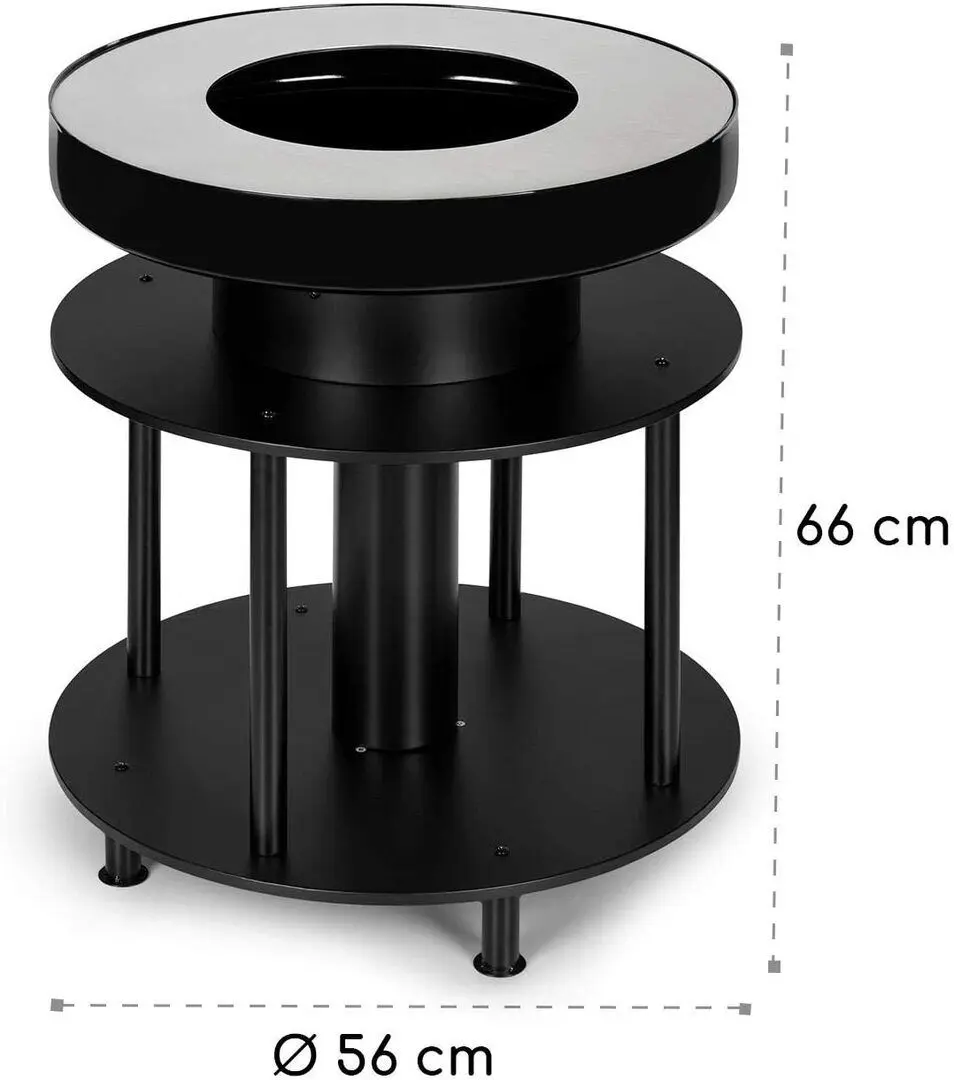 Уличный камин 2в1 Blumfeldt Wood Stock (Black)