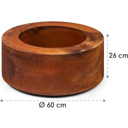 Уличный камин Blumfeldt Desert Rust Round (Dark Brown) Thumb