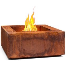 Уличный камин Blumfeldt Desert Rust Square (Dark Brown)