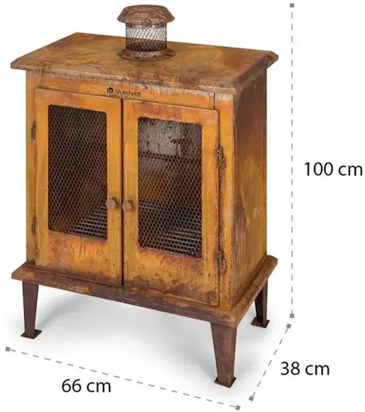 Уличный камин Blumfeldt Flame Locker (Brown) - 7