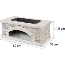 Уличный камин Blumfeldt Matera (White) Thumb