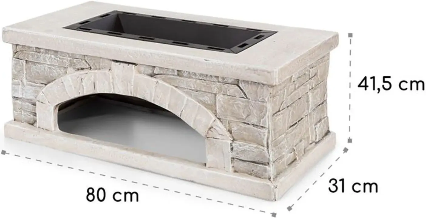 Уличный камин Blumfeldt Matera (White) - 2