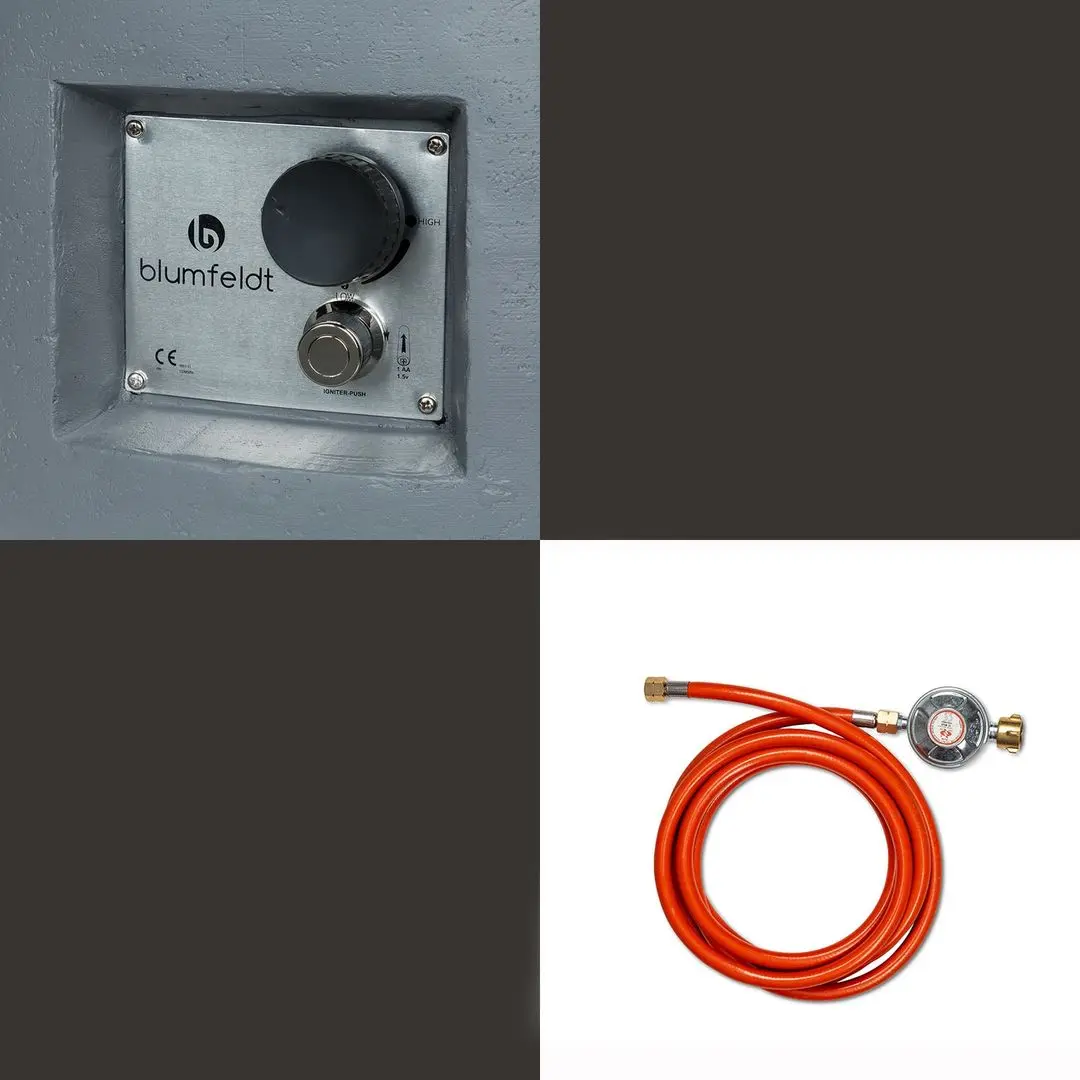 Уличный камин Blumfeldt Pilos (Light Grey) - 3