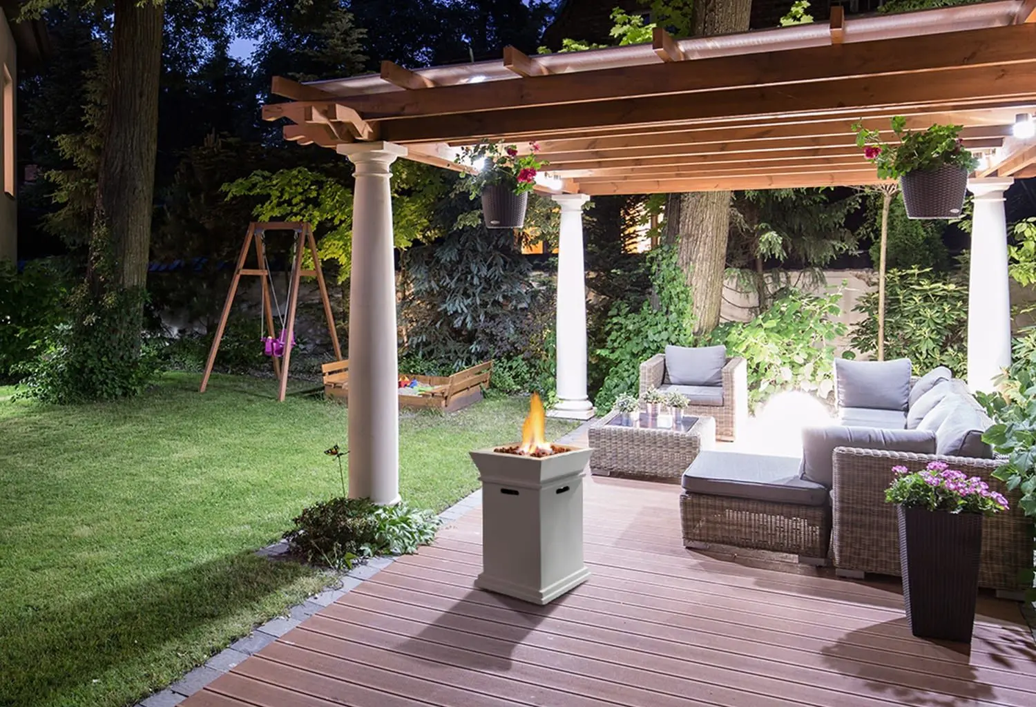 Уличный камин Blumfeldt Prati (White) - 6