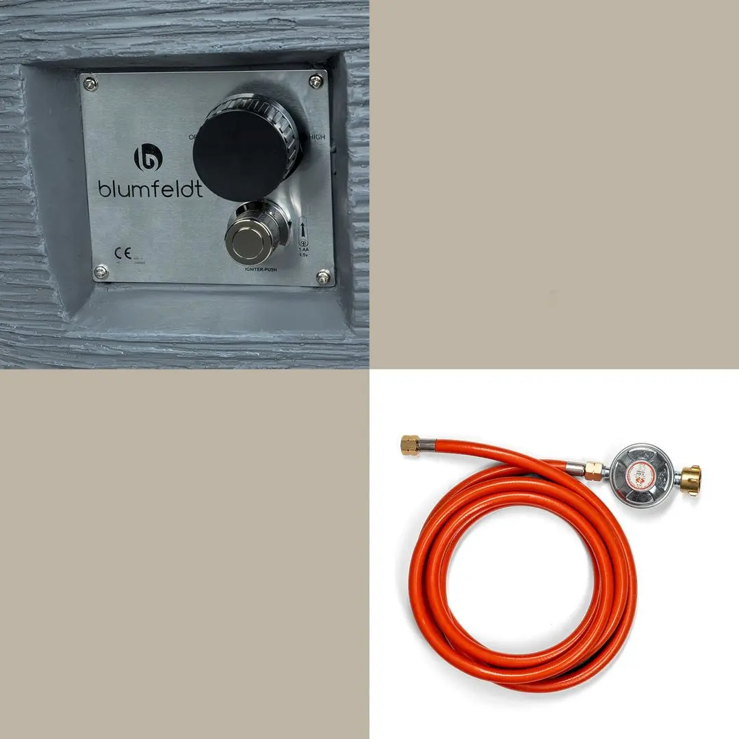 Уличный камин Blumfeldt Vitina (Light Grey) - 4