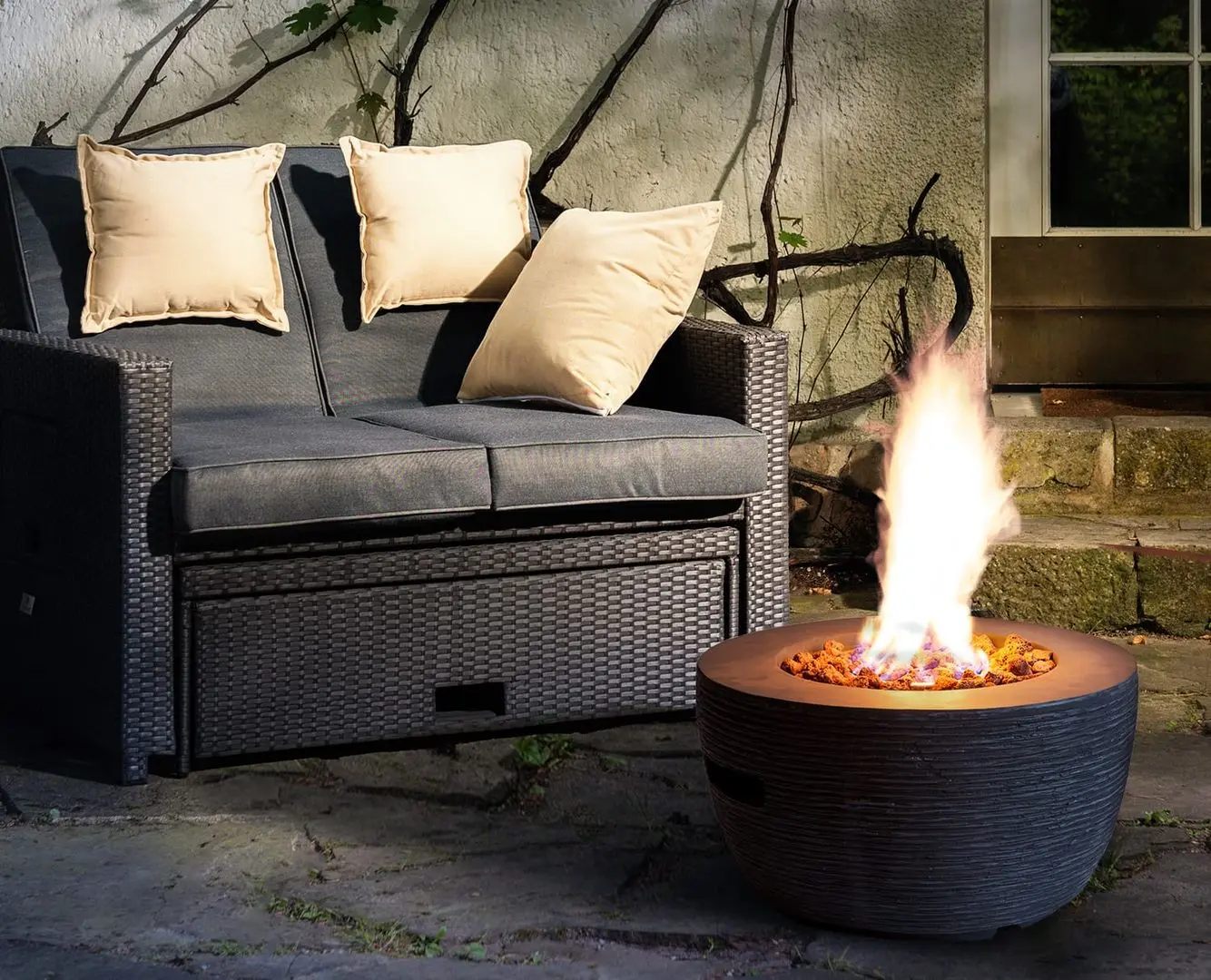 Уличный камин Blumfeldt Vitina (Light Grey) - 5