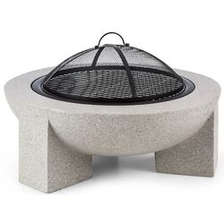 Semineu din piatra artificiala în aer liber Blumfeldt Troja (Grey/Black)