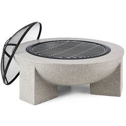 Уличный камин из искусственного камня Blumfeldt Troja (Grey/Black) Thumb