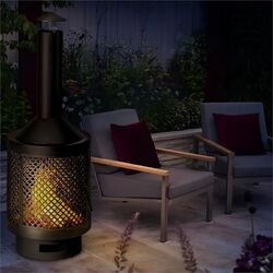 Уличный стальной камин Blumfeldt Essos (Black) Thumb