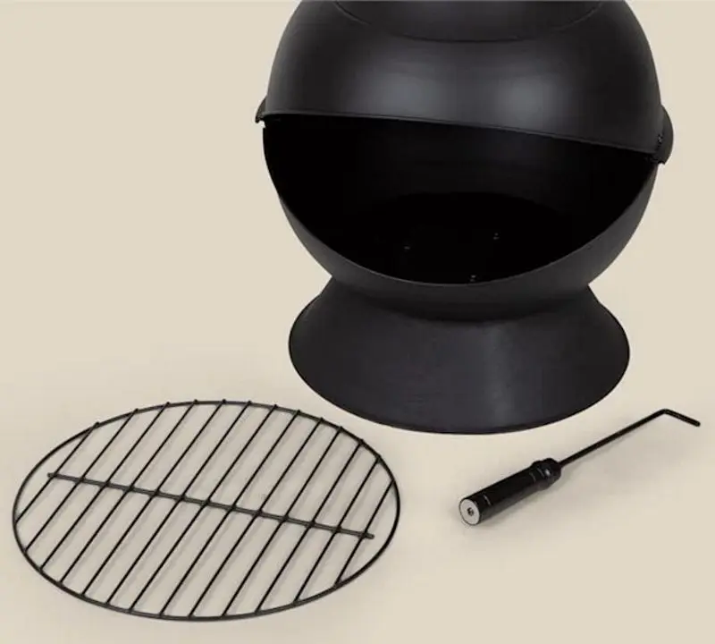 Уличный стальной камин Blumfeldt Knight on Fire (Black)