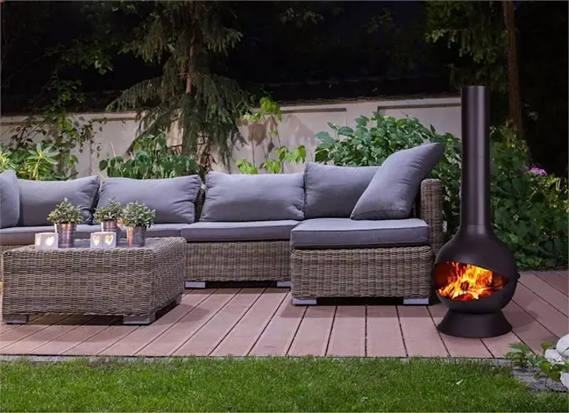 Уличный стальной камин Blumfeldt Knight on Fire (Black)