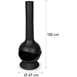 Уличный стальной камин Blumfeldt Knight on Fire (Black) Thumb