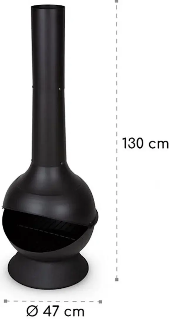 Уличный стальной камин Blumfeldt Knight on Fire (Black)