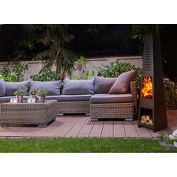 Semineu din otel in aer liber Blumfeldt Monument (Black) Thumb