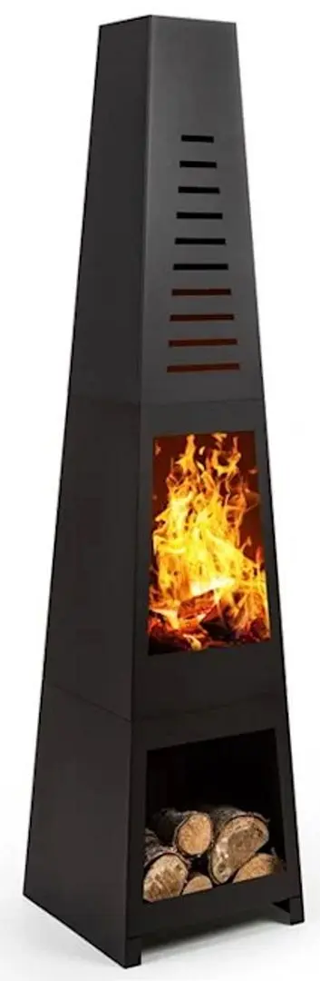 Semineu din otel in aer liber Blumfeldt Monument (Black)