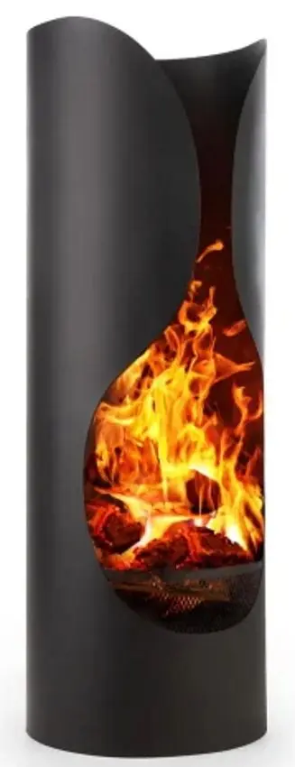 Semineu din otel in aer liber Blumfeldt Verdon (Black)