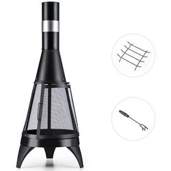 Semineu din otel in aer liber Blumfeldt Volantis (Black) Thumb