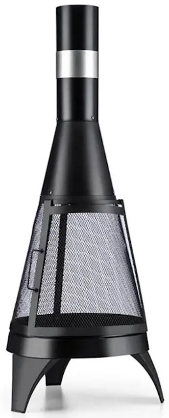 Semineu din otel in aer liber Blumfeldt Volantis (Black)