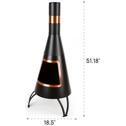 Уличный стальной камин Blumfeldt Volantis Cupric (Black/Bronze) Thumb