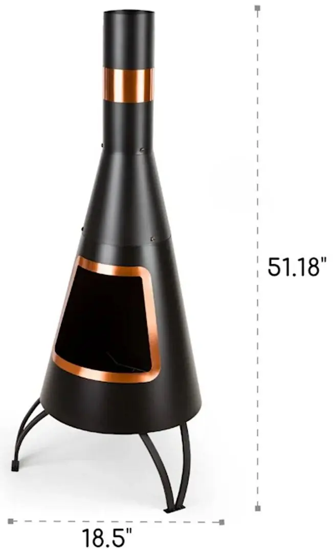 Уличный стальной камин Blumfeldt Volantis Cupric (Black/Bronze)