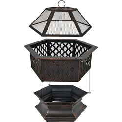 Чаша для костра Costway JV10184 (Antique Black) Thumb