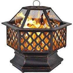 Чаша для костра Costway JV10184 (Antique Black)