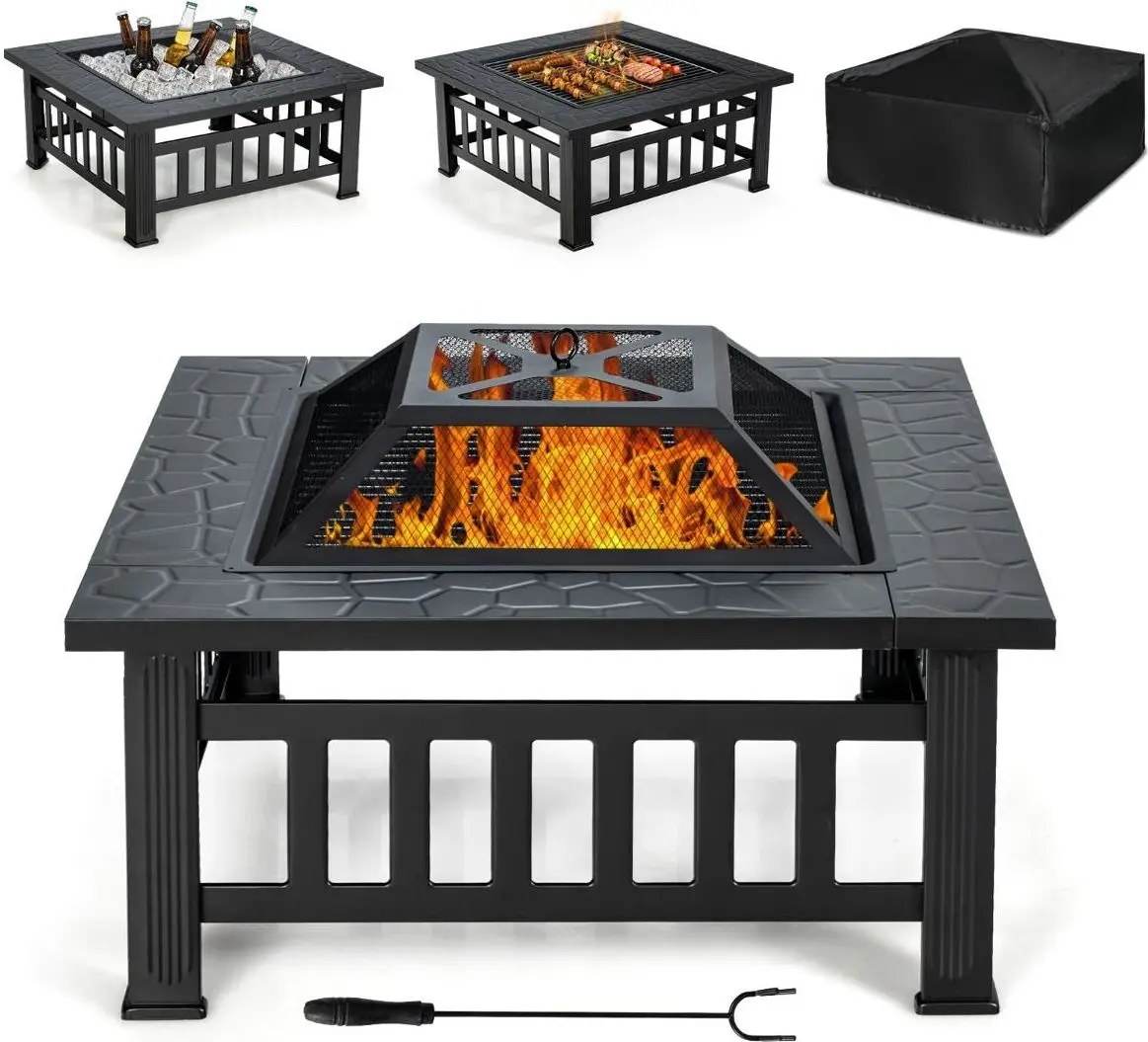 Уличный камин Costway JV10256 (Black) - 5