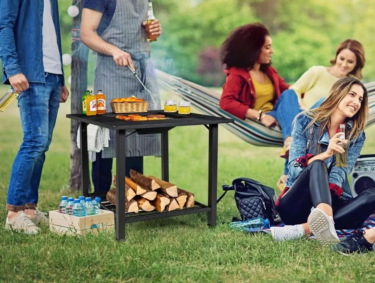 Уличный камин Costway OP70937 (Black) - 3