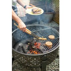 Castron pentru foc cu grilă de gratar La Hacienda Moresque (Bronze) Thumb