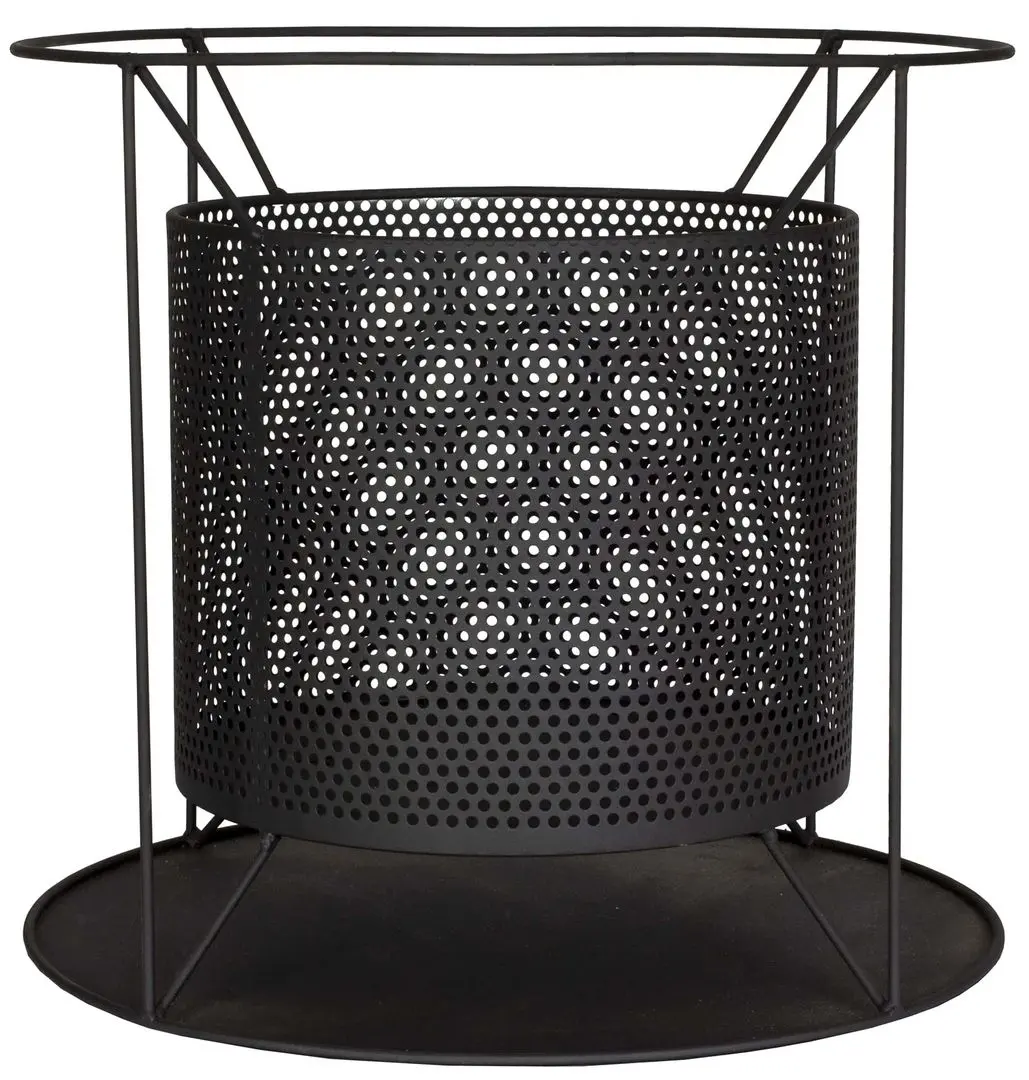 Castron pentru foc La Hacienda Kora Perforated Firebasket (Black)