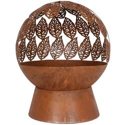 Semineu pentru foc La Hacienda Leaves Globe (Natural Oxide)