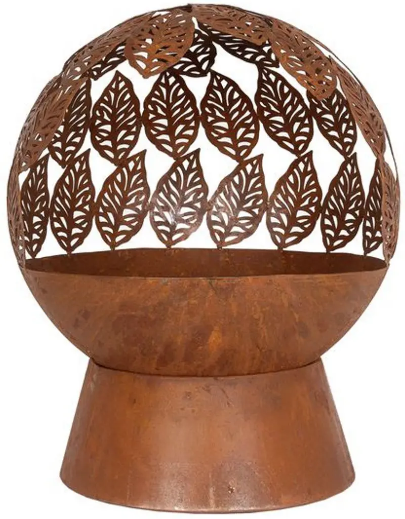 Semineu pentru foc La Hacienda Leaves Globe (Natural Oxide)