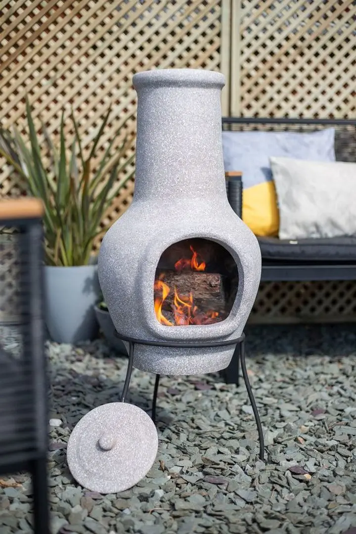 Очаг для костра La Hacienda Tana Stone Effect Medium (Grey) - 2