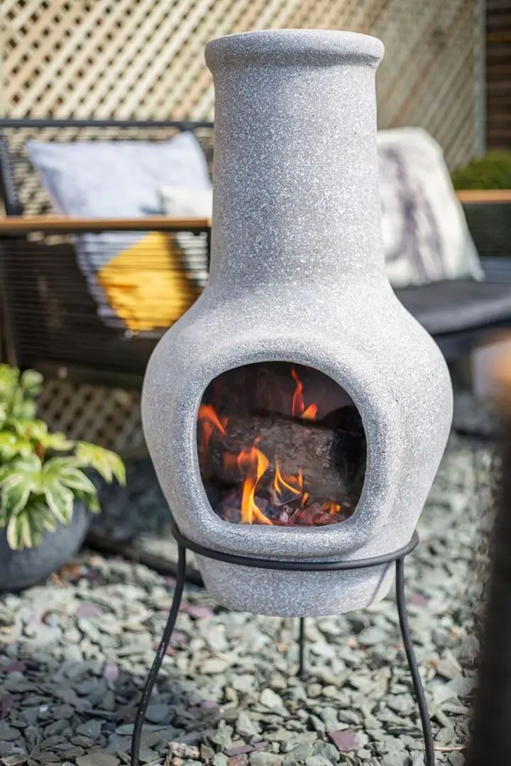 Очаг для костра La Hacienda Tana Stone Effect Medium (Grey) - 3