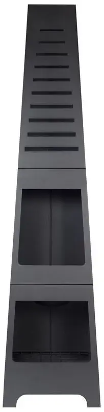 Уличный камин с дровницей La Hacienda Skyline (Black)