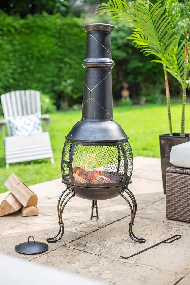 Уличный стальной камин La Hacienda Leon Large (Bronze) - 3