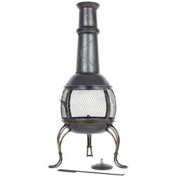 Șemineu din oțel în aer liber La Hacienda Leon Large (Bronze)