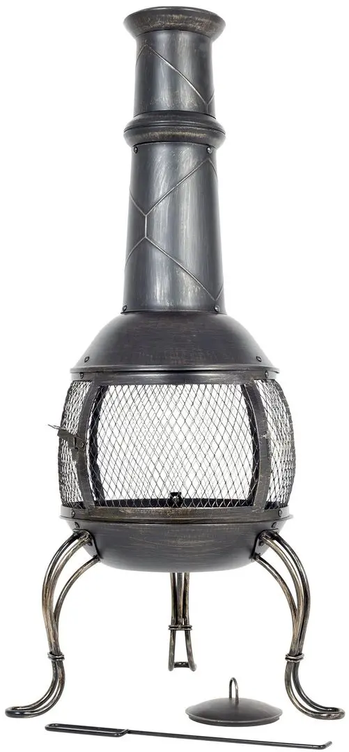 Уличный стальной камин La Hacienda Leon Large (Bronze)