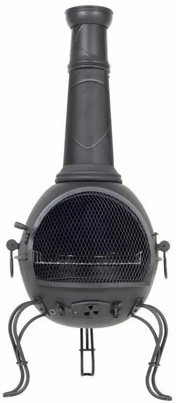 Șemineu din oțel în aer liber La Hacienda Murcia  XL (Black)