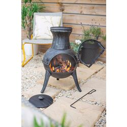 Уличный стальной камин La Hacienda Squat (Black) Thumb