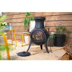 Уличный стальной камин La Hacienda Squat (Black) Thumb