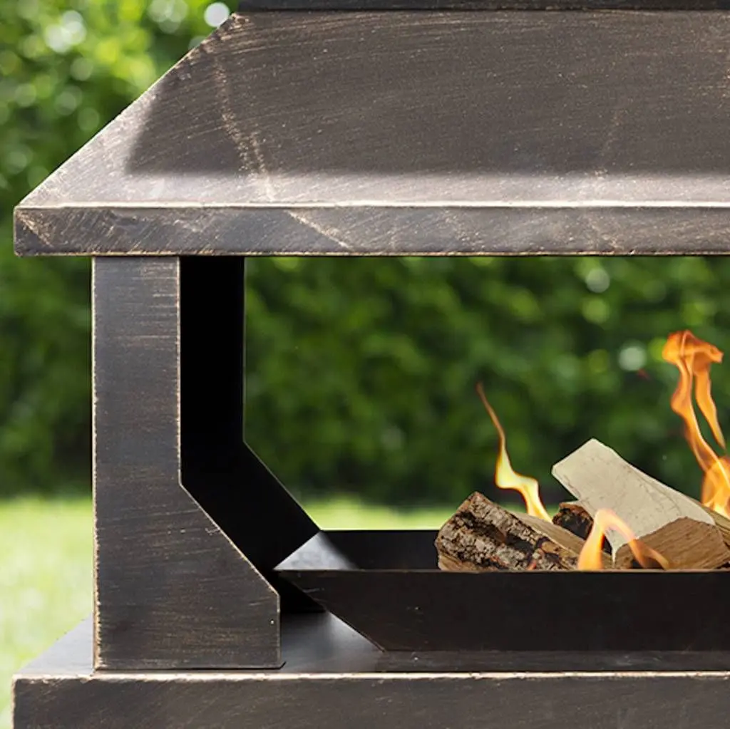 Уличный стальной камин La Hacienda Stonehurst (Bronze Effect) - 3