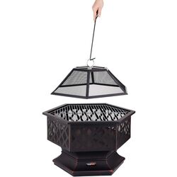 Уличный камин с грилем Lund 99703 Thumb