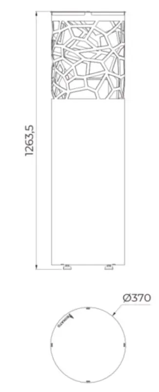 Semineu pentru foc Primato Core (Black) - 5