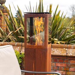 Semineu pentru foc Primato Qube (Corten Steel) Thumb