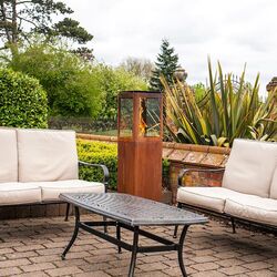 Semineu pentru foc Primato Qube (Corten Steel) Thumb