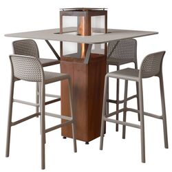 Semineu pentru foc Primato Qube (Corten Steel) Thumb