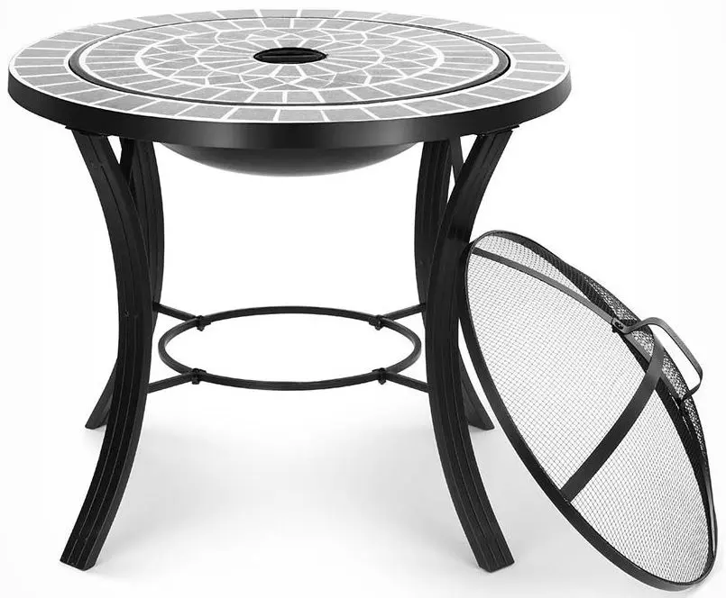 Semineu pentru foc VonShef 2500166 (Dark Grey)