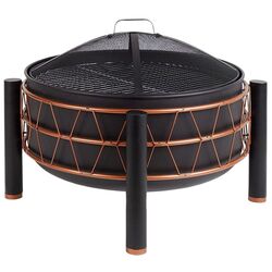 Semineu pentru foc VonShef 2500253 (Black/Copper)