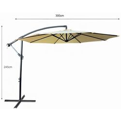 Umbrela de soare Akord Aster (Black/Beige) Thumb